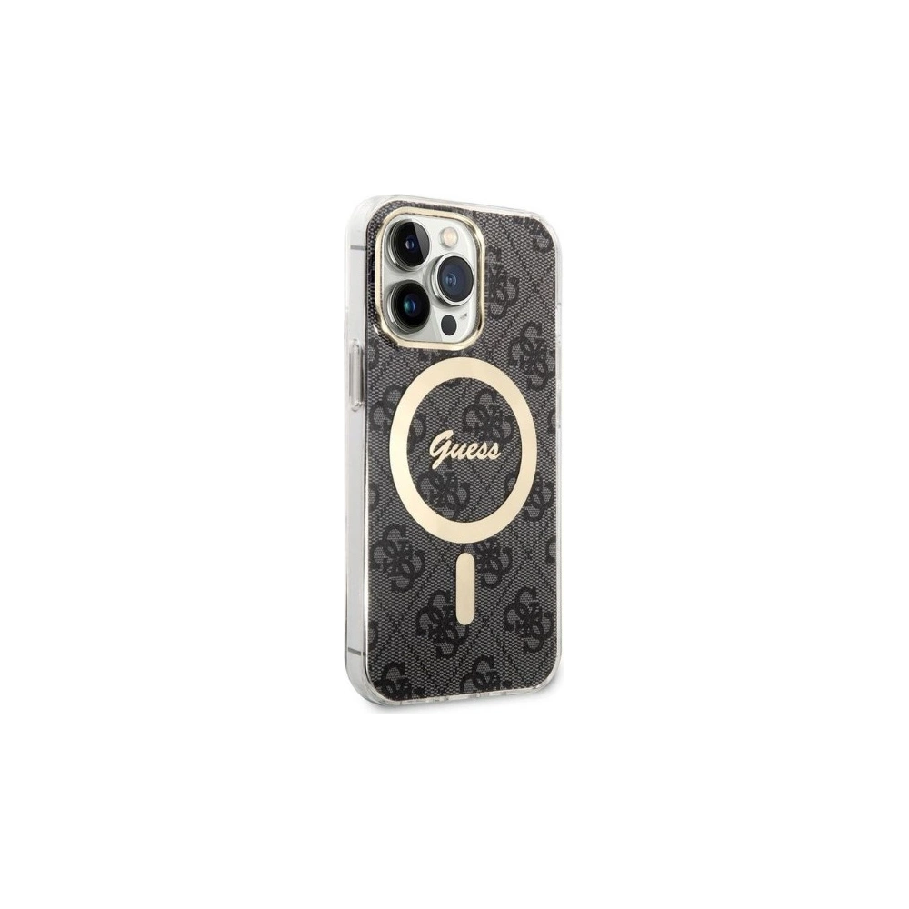 Hurtownia GSM - Set Guess husa + încărcător wireless GUBPP13LH4EACSK Apple iPhone 13 Pro negru/case dură 4G Print MagSafe - GUE2285 - {ean13} - Hurt