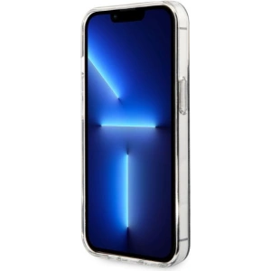 Zestaw Guess etui + ładowarka bezprzewodowa GUBPP13LH4EACSK Apple iPhone 13 Pro czarny/black hard case 4G Print MagSafe