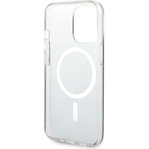 Zestaw Guess etui + ładowarka bezprzewodowa GUBPP13LH4EACSK Apple iPhone 13 Pro czarny/black hard case 4G Print MagSafe