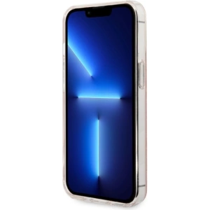 Zestaw Guess etui + ładowarka bezprzewodowa GUBPP13LH4EACSP Apple iPhone 13 Pro różowy/pink hard case 4G Print MagSafe