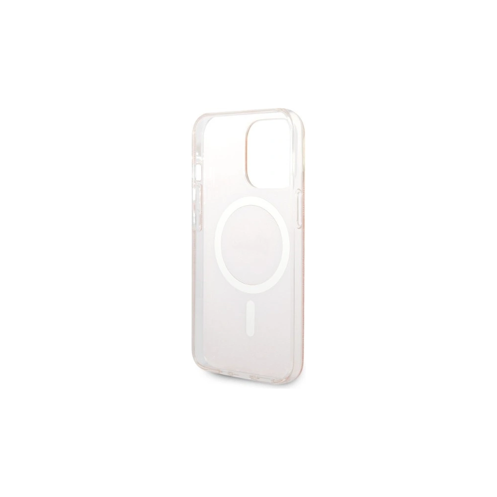 Hurtownia GSM - Zestaw Guess tok + vezeték nélküli töltő GUBPP13LH4EACSP Apple iPhone 13 Pro rózsaszín/pink kemény tok 4G Print MagSafe - GUE2286 - {ean13} - Hurt