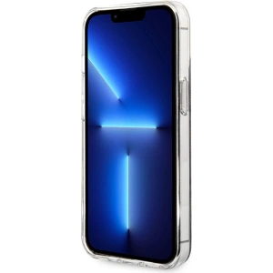 Zestaw Guess etui + ładowarka bezprzewodowa GUBPP13LH4EACSW Apple iPhone 13 Pro brązowy/brown hard case 4G Print MagSafe