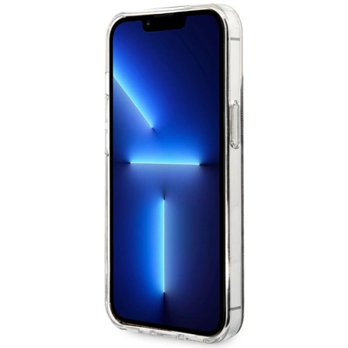 Zestaw Guess etui + ładowarka bezprzewodowa GUBPP13LH4EACSW Apple iPhone 13 Pro brązowy/brown hard case 4G Print MagSafe