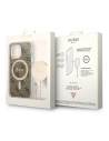 Wholesale Guess GUBPP13LH4EACSW Case + Wireless Charger Apple iPhone 13 Pro brown hard case 4G Print MagSafe - GUE2287 - {ean13} - Hurt