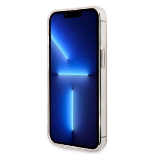 Zestaw Guess etui + ładowarka bezprzewodowa GUBPP13XH4EACSP Apple iPhone 13 Pro Max różowy/pink hard case 4G Print MagSafe