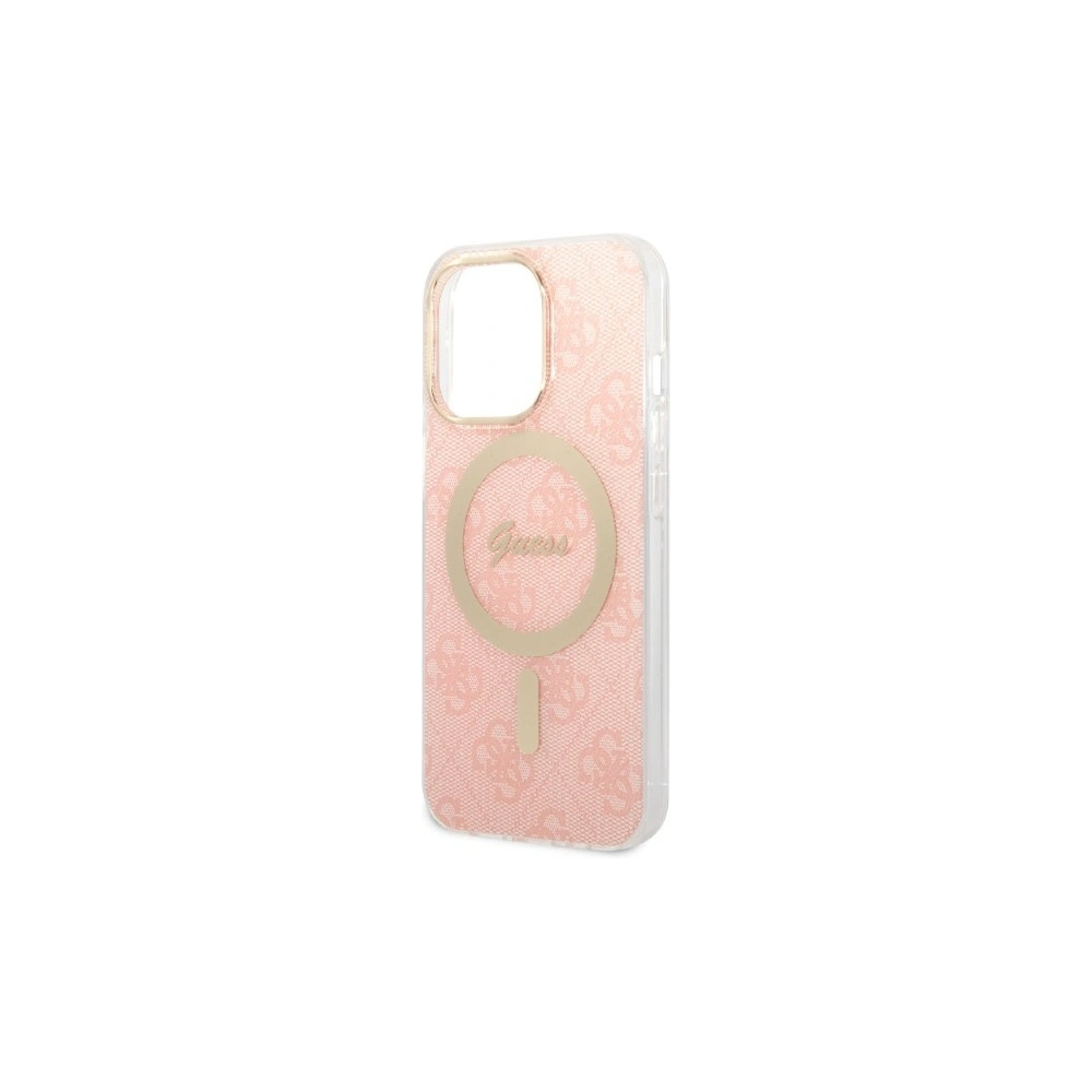 Hurtownia GSM - Sada Guess pouzdro + bezdrátová nabíječka GUBPP13XH4EACSP Apple iPhone 13 Pro Max růžová/pink hard case 4G Print MagSafe - GUE2289 - {ean13} - Hurt