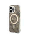 Hurtownia GSM - Set Guess husă + încărcător wireless GUBPP13XH4EACSW Apple iPhone 13 Pro Max maro/brown hard case 4G Print MagSafe - GUE2290 - {ean13} - Hurt