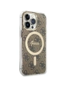 Hurtownia GSM - Set Guess husă + încărcător wireless GUBPP13XH4EACSW Apple iPhone 13 Pro Max maro/brown hard case 4G Print MagSafe - GUE2290 - {ean13} - Hurt