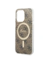 Hurtownia GSM - Set Guess husă + încărcător wireless GUBPP13XH4EACSW Apple iPhone 13 Pro Max maro/brown hard case 4G Print MagSafe - GUE2290 - {ean13} - Hurt