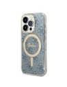 Hurtownia GSM - Sada Guess pouzdro + bezdrátová nabíječka GUBPP14LH4EACSB Apple iPhone 14 Pro modrá/blue hard case 4G Print MagSafe - GUE2291 - {ean13} - Hurt