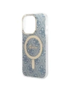 Hurtownia GSM - Sada Guess pouzdro + bezdrátová nabíječka GUBPP14LH4EACSB Apple iPhone 14 Pro modrá/blue hard case 4G Print MagSafe - GUE2291 - {ean13} - Hurt