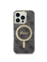 Hurtownia GSM - Set Guess husă + încărcător wireless GUBPP14LH4EACSK Apple iPhone 14 Pro negru/black hard case 4G Print MagSafe - GUE2292 - {ean13} - Hurt