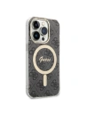 Hurtownia GSM - Set Guess husă + încărcător wireless GUBPP14LH4EACSK Apple iPhone 14 Pro negru/black hard case 4G Print MagSafe - GUE2292 - {ean13} - Hurt