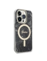 Hurtownia GSM - Sada Guess pouzdra + bezdrátová nabíječka GUBPP14LHMEACSK Apple iPhone 14 Pro černý/black tvrdý obal Marble MagSafe - GUE2298 - {ean13} - Hurt