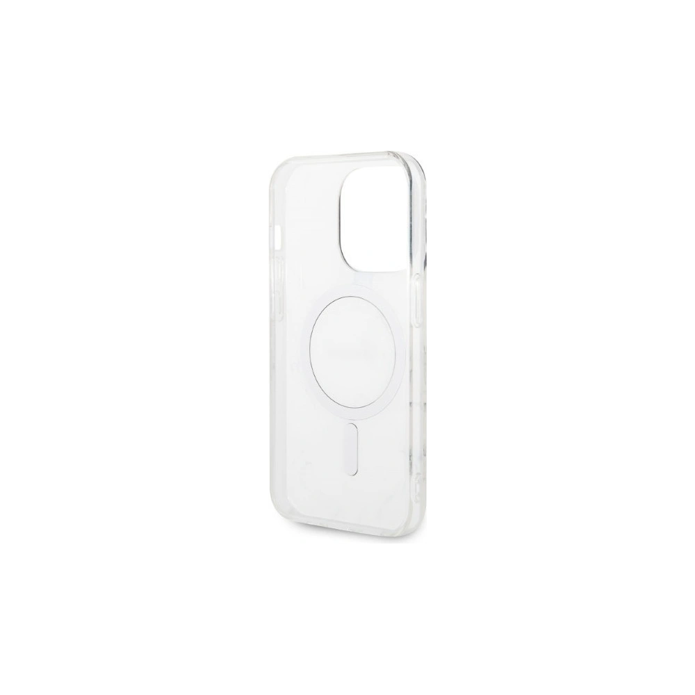 Hurtownia GSM - Zestaw Guess tok + vezeték nélküli töltő GUBPP14LHMEACSK Apple iPhone 14 Pro fekete/black kemény tok Marble MagSafe - GUE2298 - {ean13} - Hurt