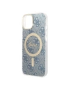 Hurtownia GSM - Set Guess pouzdro + bezdrátová nabíječka GUBPP14SH4EACSB Apple iPhone 14 modrá/blue hard case 4G Print MagSafe - GUE2305 - {ean13} - Hurt