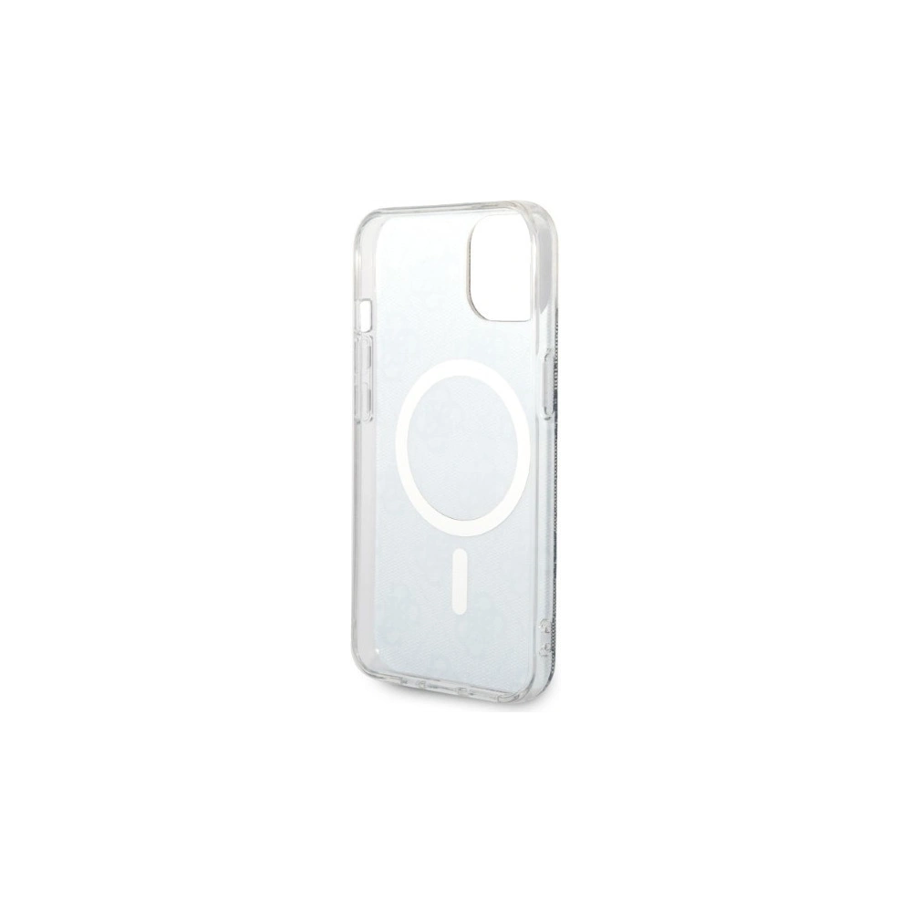 Hurtownia GSM - Set Guess pouzdro + bezdrátová nabíječka GUBPP14SH4EACSB Apple iPhone 14 modrá/blue hard case 4G Print MagSafe - GUE2305 - {ean13} - Hurt