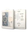 Hurtownia GSM - Set Guess etui + încărcător wireless GUBPP14SH4EACSB Apple iPhone 14 albastru/hard case 4G Print MagSafe - GUE2305 - {ean13} - Hurt