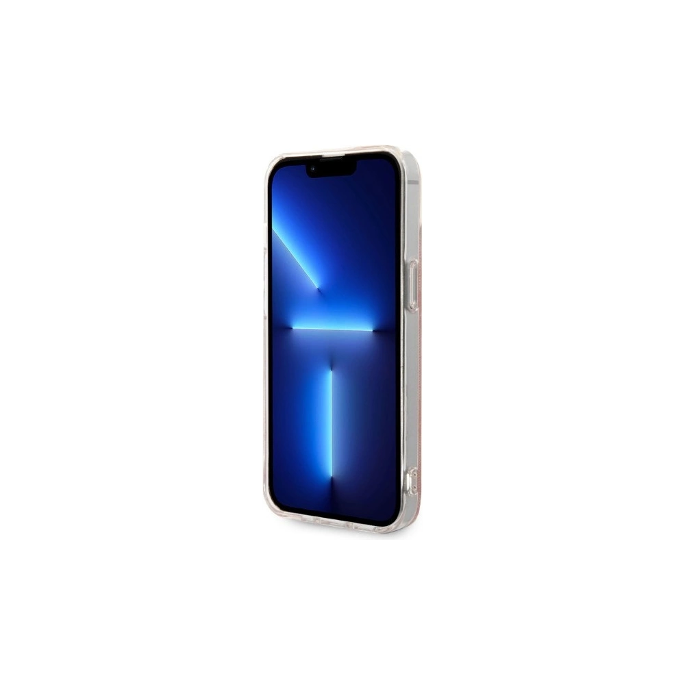 Hurtownia GSM - Zestaw Guess tok + vezeték nélküli töltő GUBPP14SH4EACSP Apple iPhone 14 rózsaszín/pink kemény tok 4G Print MagSafe - GUE2307 - {ean13} - Hurt