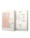 Hurtownia GSM - Sada Guess pouzdro + bezdrátová nabíječka GUBPP14SH4EACSP Apple iPhone 14 růžový/pink hard case 4G Print MagSafe - GUE2307 - {ean13} - Hurt