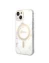 Hurtownia GSM - Sada Guess pouzdro + bezdrátová nabíječka GUBPP14SHMEACSH Apple iPhone 14 bílá/white hard case Marble MagSafe - GUE2309 - {ean13} - Hurt