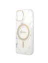 Hurtownia GSM - Sada Guess pouzdro + bezdrátová nabíječka GUBPP14SHMEACSH Apple iPhone 14 bílá/white hard case Marble MagSafe - GUE2309 - {ean13} - Hurt