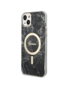 Hurtownia GSM - Set Guess husă + încărcător wireless GUBPP14SHMEACSK Apple iPhone 14 negru/black hard case Marble MagSafe - GUE2310 - {ean13} - Hurt
