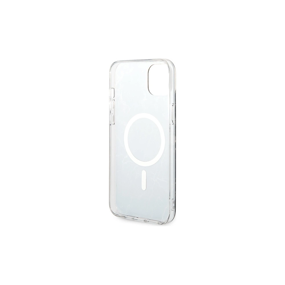 Hurtownia GSM - Zestaw Guess tok + vezeték nélküli töltő GUBPP14SHMEACSK Apple iPhone 14 fekete/black kemény tok Marble MagSafe - GUE2310 - {ean13} - Hurt
