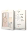 Hurtownia GSM - Sada Guess pouzdro + bezdrátová nabíječka GUBPP14XH4EACSP Apple iPhone 14 Pro Max růžová/pink tvrdý kryt 4G Print MagSafe - GUE2313 - {ean13} - Hurt