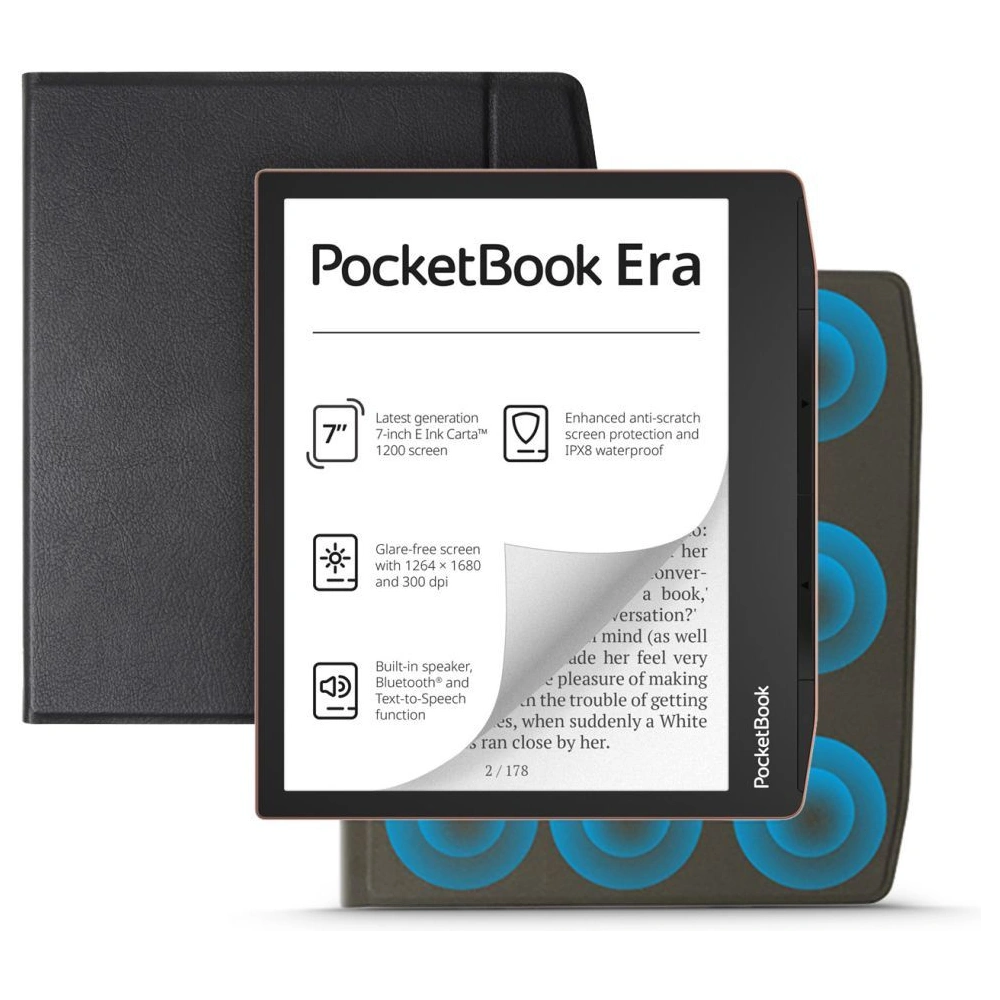 Hurtownia GSM - Etui Tech-Protect Smartcase Magnetic Pocketbook Era Black - THP1618 - {ean13} - Hurt