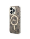 Hurtownia GSM - Set Guess husă + încărcător wireless GUBPP14XH4EACSW Apple iPhone 14 Pro Max maro/brown hard case 4G Print MagSafe - GUE2314 - {ean13} - Hurt