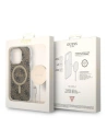 Hurtownia GSM - Set Guess husă + încărcător wireless GUBPP14XH4EACSW Apple iPhone 14 Pro Max maro/brown hard case 4G Print MagSafe - GUE2314 - {ean13} - Hurt