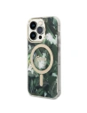 Hurtownia GSM - Sada Guess pouzdro + bezdrátová nabíječka GUBPP14XHJEACSA Apple iPhone 14 Pro Max zelená/green hard case Jungle MagSafe - GUE2315 - {ean13} - Hurt