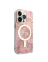 Wholesale Guess GUBPP14XHJEACSP Case + Wireless Charger Apple iPhone 14 Pro Max różowy/pink hard case Jungle MagSafe - GUE2316 - {ean13} - Hurt