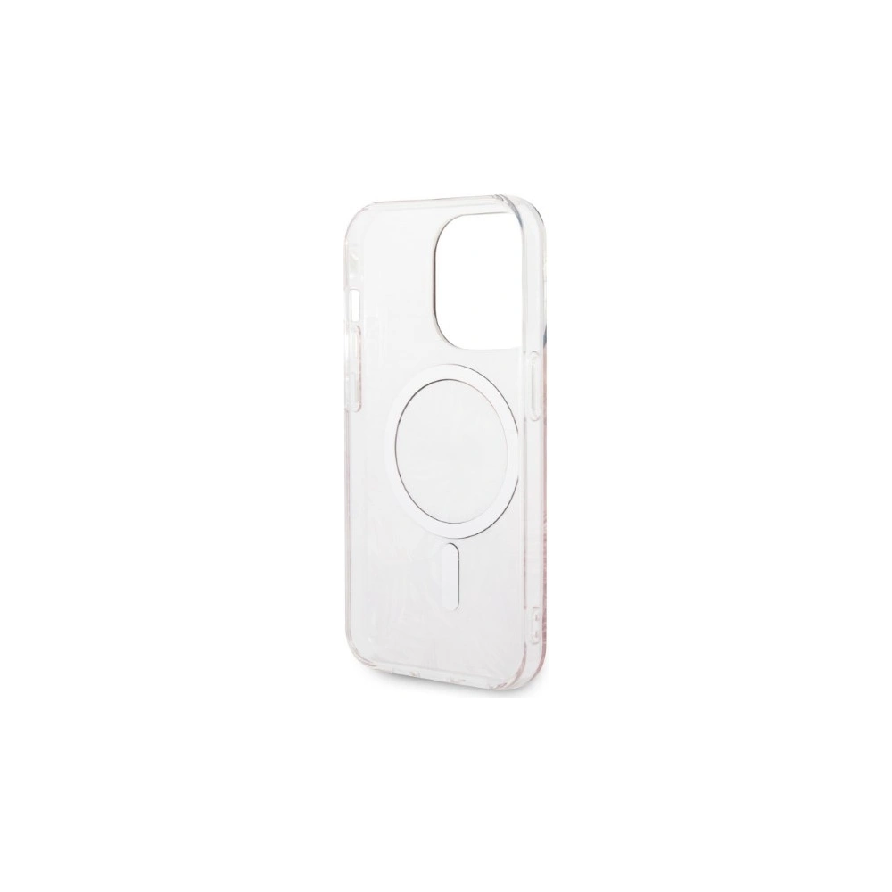 Hurtownia GSM - Zestaw Guess tok + vezeték nélküli töltő GUBPP14XHJEACSP Apple iPhone 14 Pro Max rózsaszín/pink kemény tok Jungle MagSafe - GUE2316 - {ean13} - Hurt