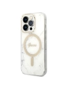 Wholesale Guess GUBPP14XHMEACSH Case + Wireless Charger Apple iPhone 14 Pro Max biały/white hard case Marble MagSafe - GUE2317 - {ean13} - Hurt