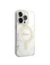 Hurtownia GSM - Sada Guess pouzdro + bezdrátová nabíječka GUBPP14XHMEACSH Apple iPhone 14 Pro Max bílý/white hard case Marble MagSafe - GUE2317 - {ean13} - Hurt