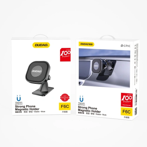 Uchwyt samochodowy magnetyczny Dudao czarny (F6C)