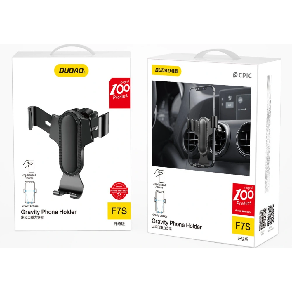 Wholesale Dudao gravitational smartphone holder black (F7s) - DDA233 - {ean13} - Hurt