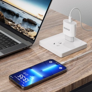 Hurtownia GSM - Nabíječka Dudao USB-C Power Delivery 20W bílá + kabel USB-C - Lightning 1m (A8SEU) - DDA236 - {ean13} - Hurt