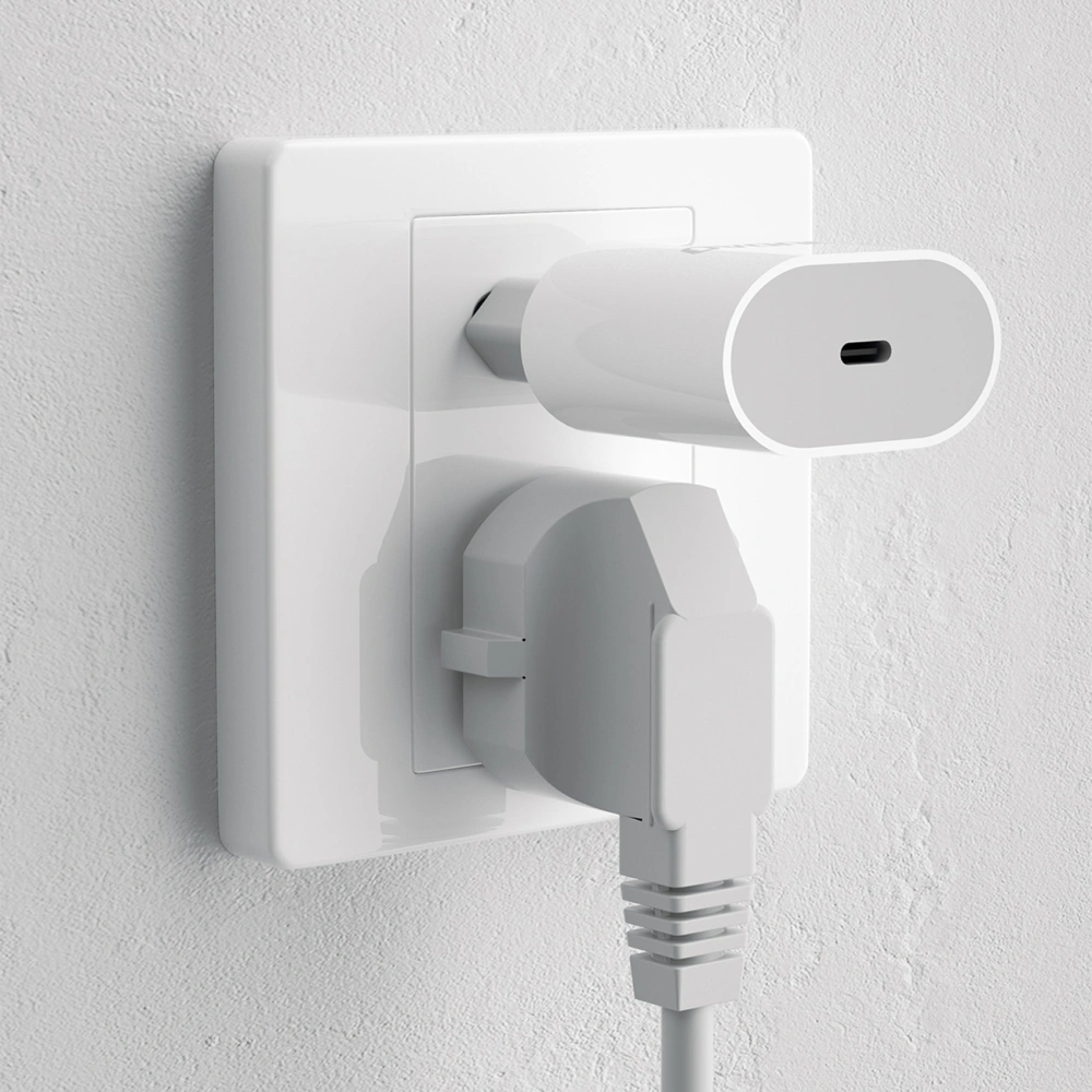Hurtownia GSM - Încărcător de rețea Dudao USB-C Power Delivery 20W alb + cablu USB-C - Lightning 1m (A8SEU) - DDA236 - {ean13} - Hurt
