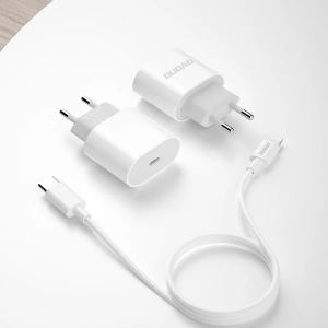 Hurtownia GSM - Nabíječka Dudao USB-C Power Delivery 20W bílá + kabel USB-C - Lightning 1m (A8SEU) - DDA236 - {ean13} - Hurt