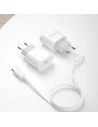 Hurtownia GSM - Încărcător de rețea Dudao USB-C Power Delivery 20W alb + cablu USB-C - Lightning 1m (A8SEU) - DDA236 - {ean13} - Hurt