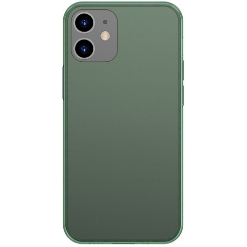 Baseus Distributor - 6953156228702 - BSU3715 - Baseus Frosted Glass Case Apple iPhone 12/12 Pro dark green - B2B homescreen