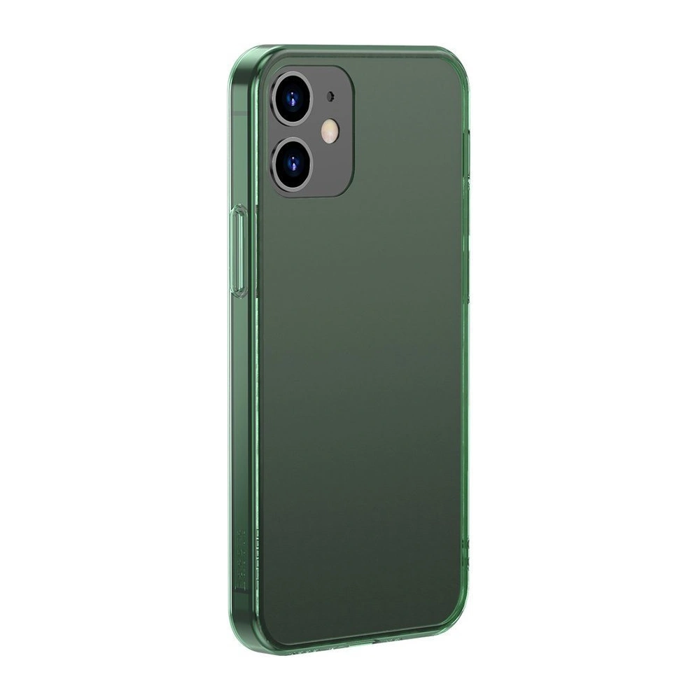 Hurtownia GSM - Etui Baseus Frosted Glass Case Apple iPhone 12/12 Pro verde închis - BSU3715 - {ean13} - Hurt