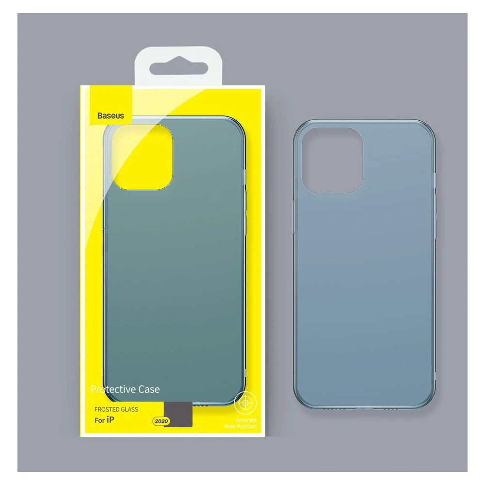 Hurtownia GSM - Etui Baseus Frosted Glass Case Apple iPhone 12/12 Pro verde închis - BSU3715 - {ean13} - Hurt