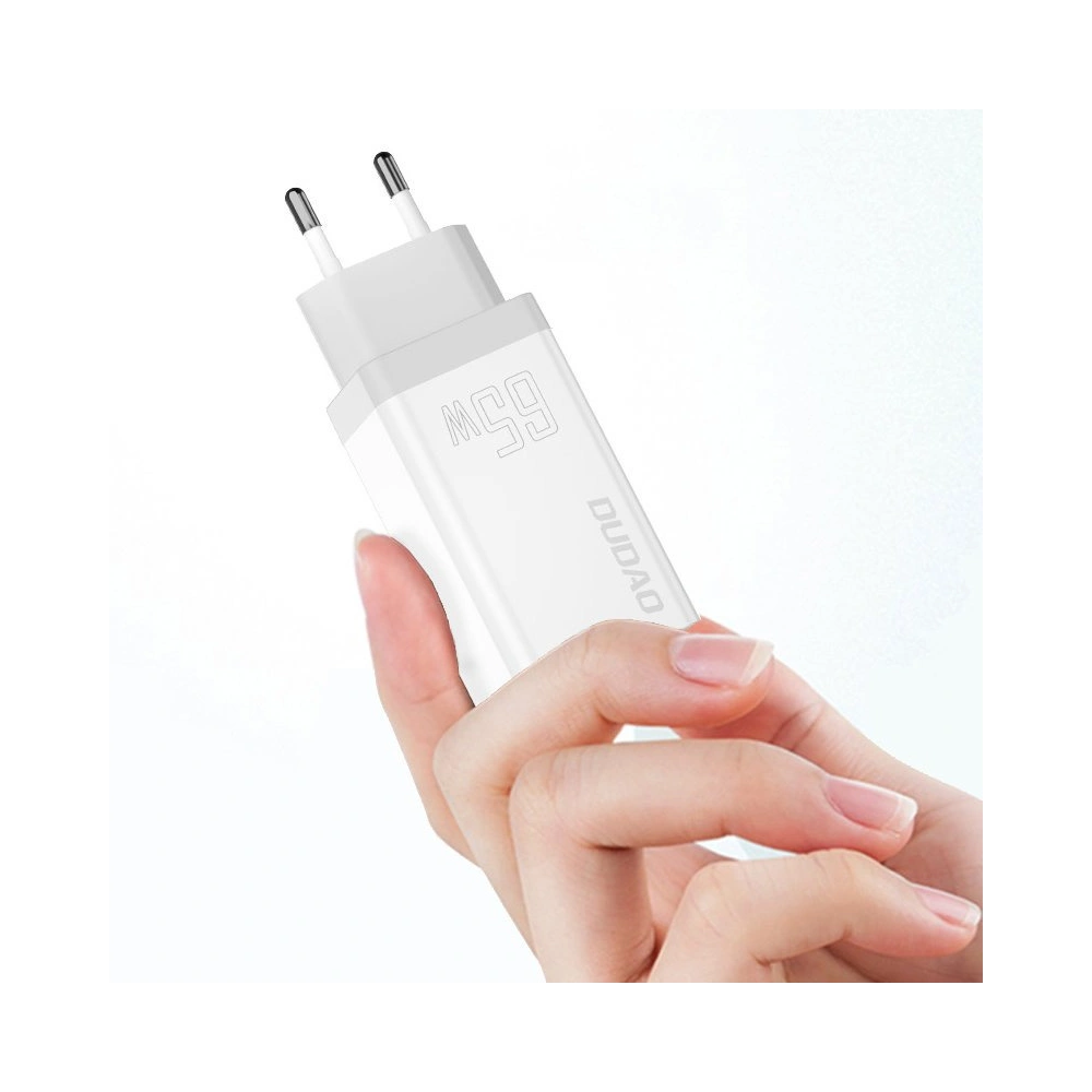 Hurtownia GSM - Încărcătorul de rețea Dudao GaN 65W USB/2xUSB-C Quick Charge Power Delivery alb (A7xs white) - DDA237 - {ean13} - Hurt