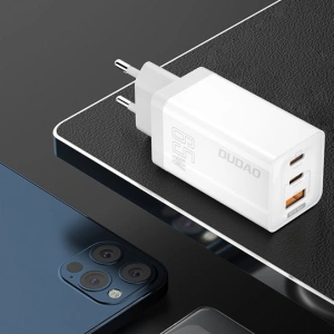 Hurtownia GSM - Nabíječka síťová Dudao GaN 65W USB/2xUSB-C Quick Charge Power Delivery bílá (A7xs white) - DDA237 - {ean13} - Hurt