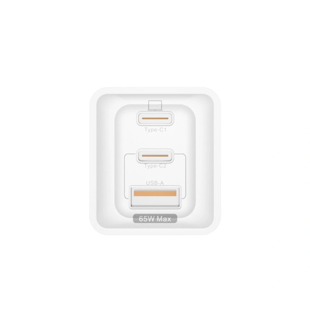 Hurtownia GSM - Încărcătorul de rețea Dudao GaN 65W USB/2xUSB-C Quick Charge Power Delivery alb (A7xs white) - DDA237 - {ean13} - Hurt