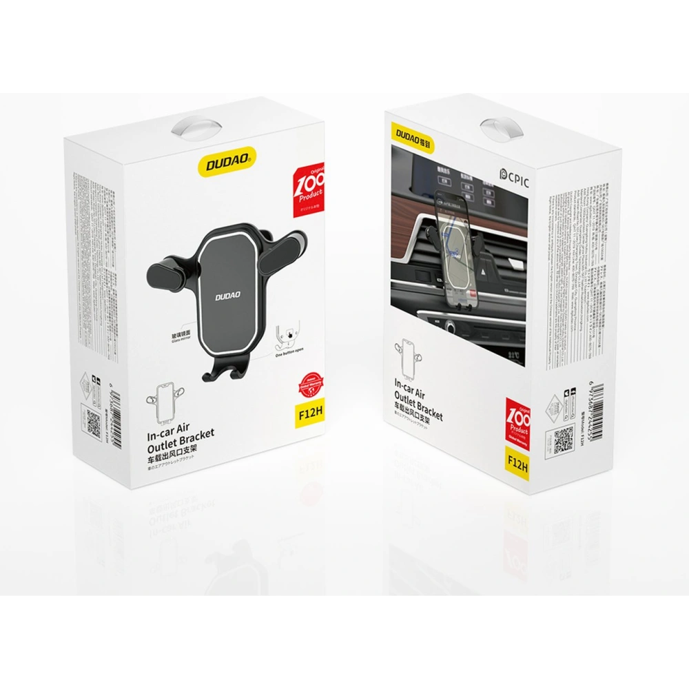 Wholesale Dudao F12H phone holder air vent black - DDA238 - {ean13} - Hurt